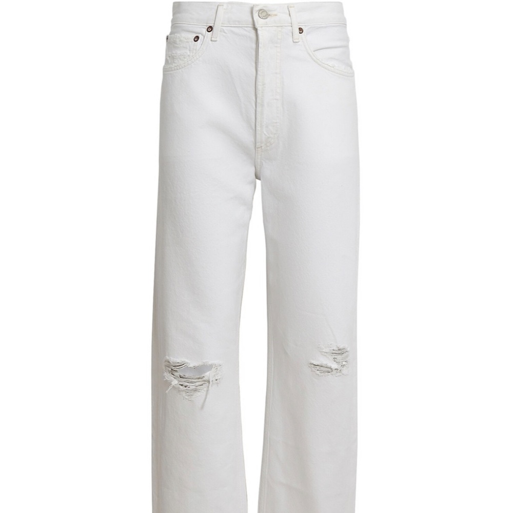 90’s Mid Rise Loose Fit Jeans “White Out”